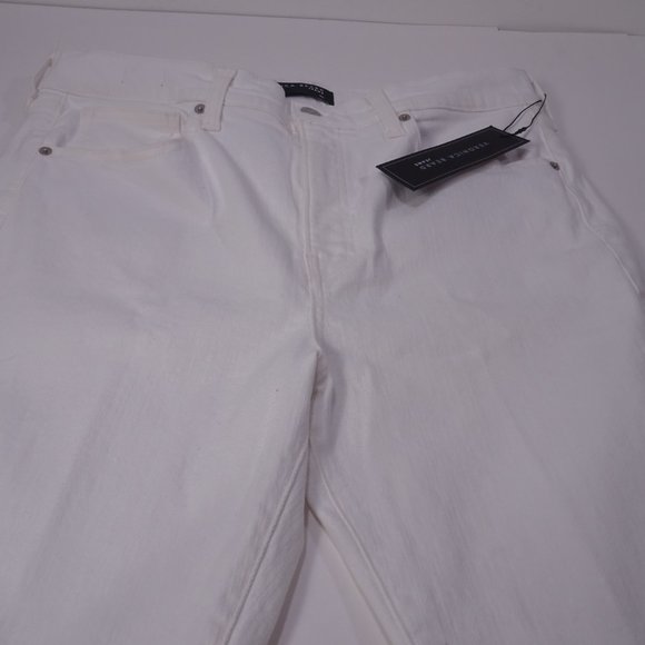 Veronica Beard BEVERLY SKINNY-FLARE Jeans EXTENDED NWT $248  White SIZE 15 - Picture 5 of 7